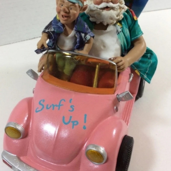 VINTAGE POSSIBLE DREAMS CLOTHTIQUE "SANTA SURFS UP" CHRISTMAS FIGURINE - Picture 2 of 9